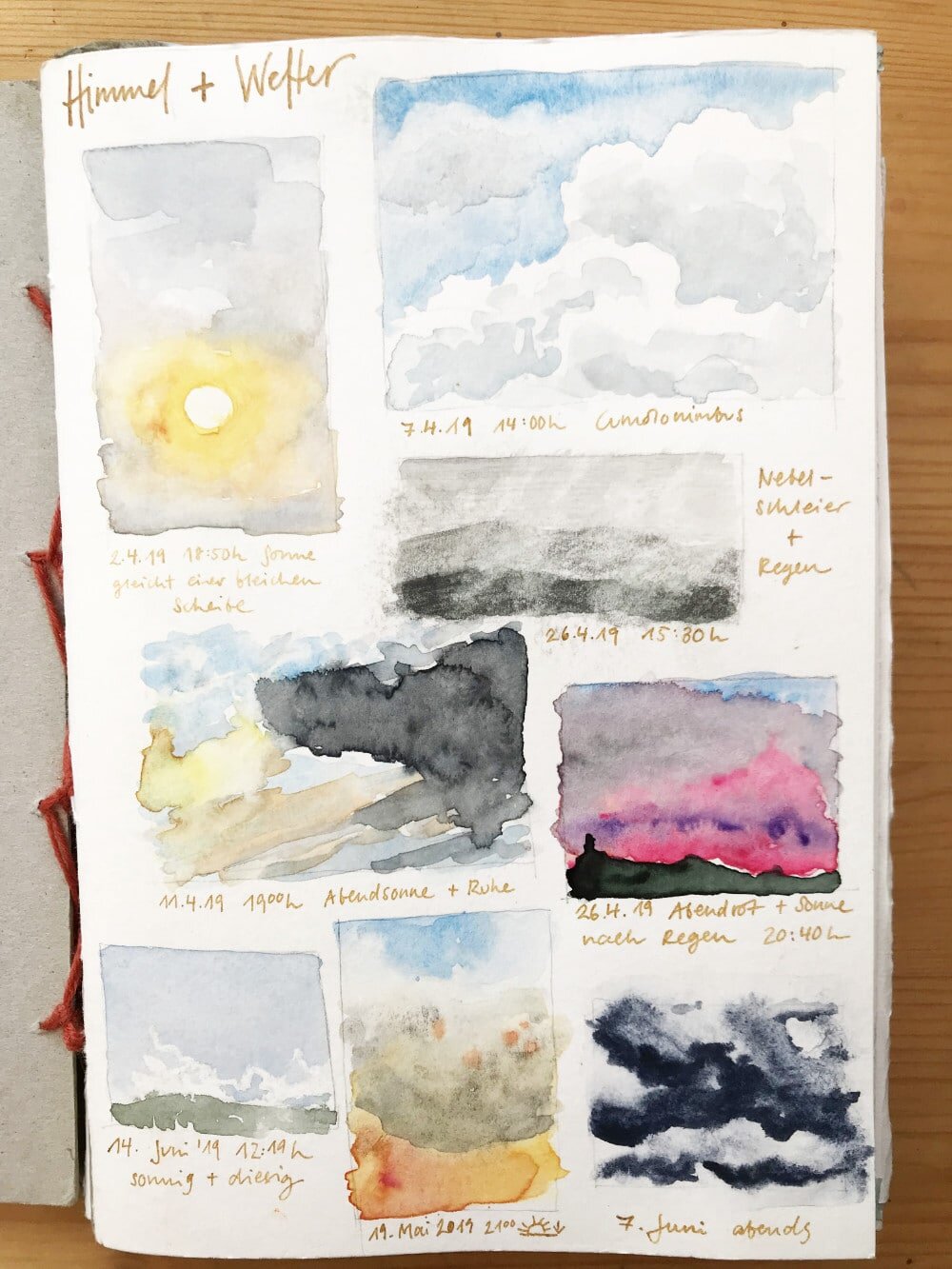 Small weather sketches - A great way to start a new sketchbook — Nature  Journaling Week